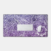 Design floral complexe dans les tons violets et bl (Clavier et souris)