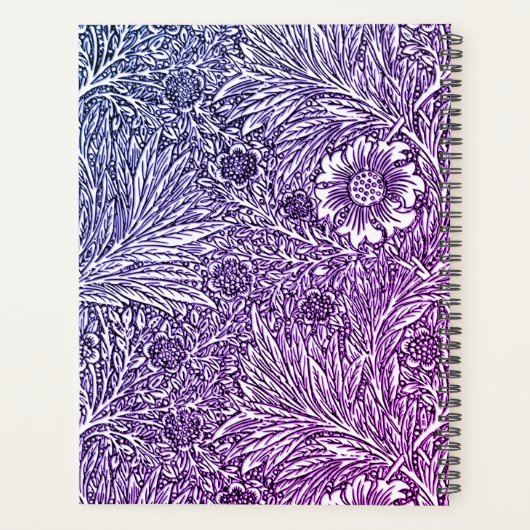 Design floral complexe dans les tons violets et bl (Dos)