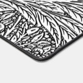 Design floral complexe en noir et blanc (Coin)