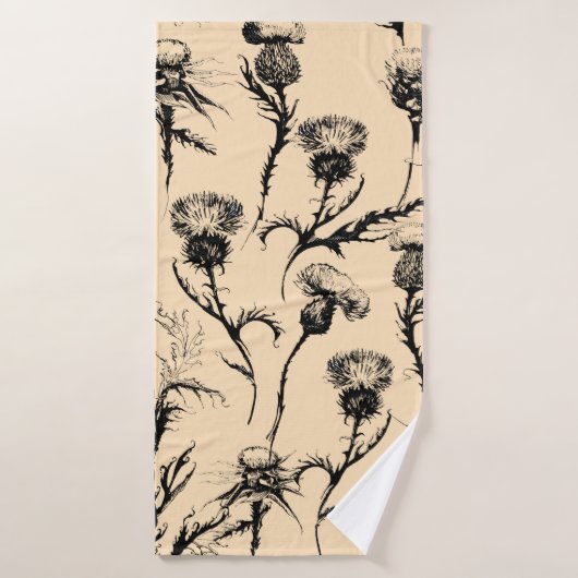 design floral, décoration d'intérieur, décoration (Serviette de bain)