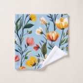 Design floral dynamique (Gant de toilette)