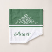 Design floral élégant (Gant de toilette)
