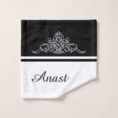 Design floral élégant (Gant de toilette)