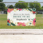 Design floral moderne Grande bannière Fête des mar (En situation)