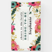 Design floral moderne Grande bannière Fête des mar (Vertical)