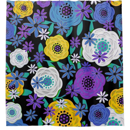 Design floral No. 10 Rideau de douche (Devant)