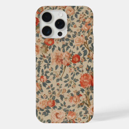 Design floral pour Iphone 15 coque (Verso)