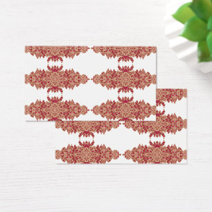 Design floral rouge et orange avec graphique ornem
