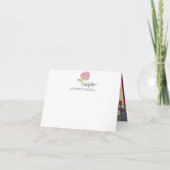 Design "Flores médiévales" Carte de remerciements  (Dos)