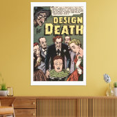 Design for Death Horror Comics Panel Canvas Afdruk (Insitu (Woonkamer))
