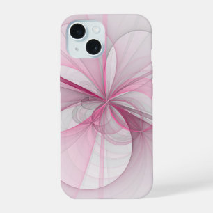 Design fractal abstrait moderne rose gris