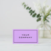 Design frais Carte de visite violet - Vos couleurs (Debout devant)