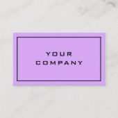 Design frais Carte de visite violet - Vos couleurs (Devant)