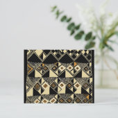 Design geïnspireerd door Afrikaanse Kuba Briefkaart (Staand voorkant)