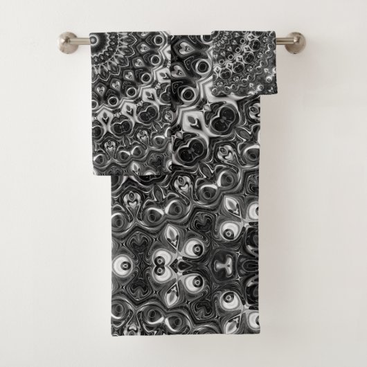 Design géométrique Mandala noir et blanc (En situation)