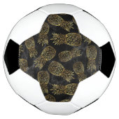 Design géométrique moderne d'ananas en or (Tourné)