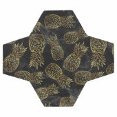 Design géométrique moderne d'ananas en or (Plat)