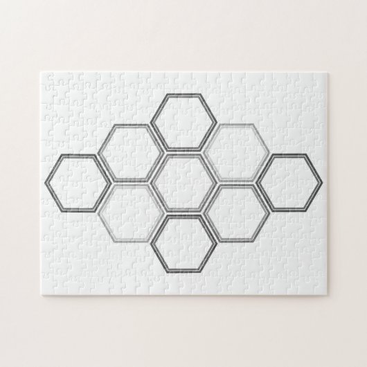 Design géométrique, Motif Hexagon Puzzle (Horizontal)