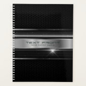 Design géométrique noir et argent (Devant)