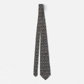 Design géométrique noir/or Cravate masculine (Dos)