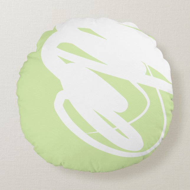 Design graphique moderne Coussin rond (Devant)