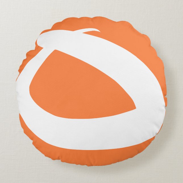Design graphique moderne Coussin rond (Devant)