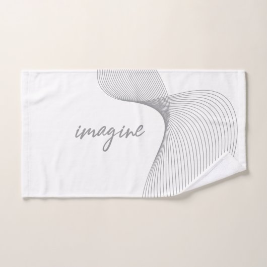 Design graphique moderne, simple et élégant d'Imag (Serviette à main)