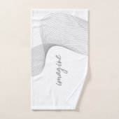 Design graphique moderne, simple et élégant d'Imag (Serviette à main)