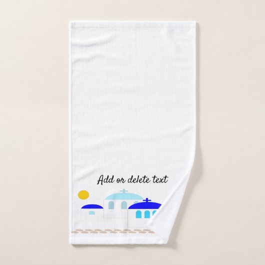 Design grec Ajouter un texte (Serviette à main)