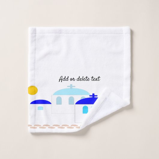 Design grec Ajouter un texte (Gant de toilette)