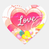  Design Heart Love Sticker (Voorkant)