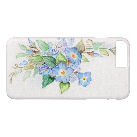 Design Heavenly Blues sur un coque iphone (Dos (Horizontal))