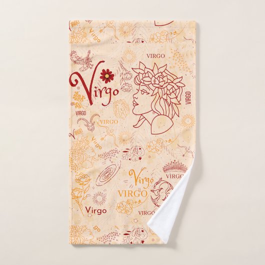 Design horoscope de Virgo Zodiac (Serviette à main)