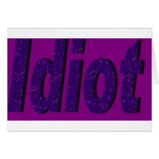Design "Idiot" violet stylisé