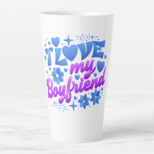 Design - Ik hou van mijn vriend Latte Mok