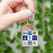 Design in de Noordzee Sleutelhanger (Hand)