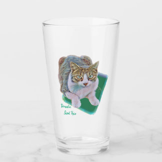 Design intérieur vert en verre de chat à cheveux c