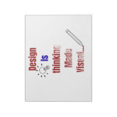 Design Is Thinking Made Visual – Minimal Graphic D Notitieblok (Gedraaid)