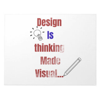 Design Is Thinking Made Visual – Minimal Graphic D Notitieblok