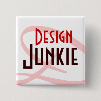 Design Junkie Vierkante Button 5,1 Cm