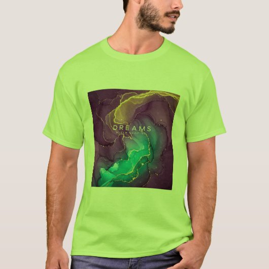 Design lagzaire de t-shirt "Dreams Await Realizati (Devant)