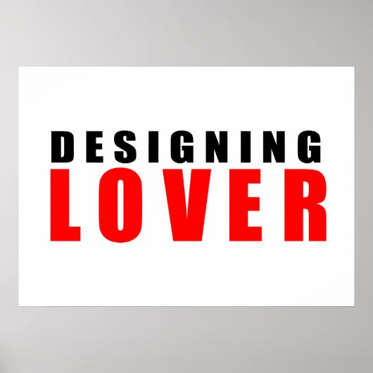 Design lover poster (Voorkant)