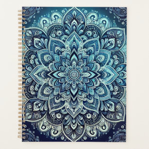 Design Mandala dégradé bleu