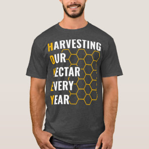 Design Mannen Honing oogsten onze nectar T-shirt