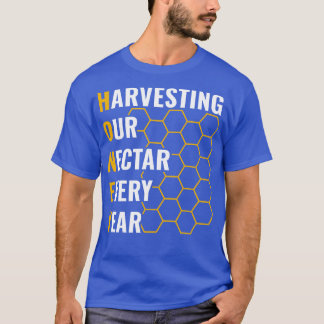 Design Mannen Honing oogsten onze nectar T-shirt