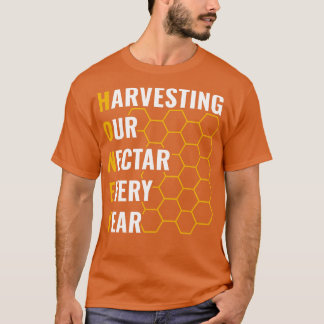 Design Mannen Honing oogsten onze nectar T-shirt