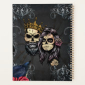 Design mariage gothique foncé avec crânes (Dos)