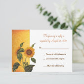 design mariage rsvp avec tournesol (Debout devant)
