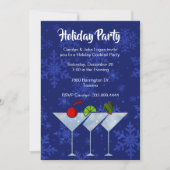 Design Martinis Holiday Cocktail Party Invitation (Devant)