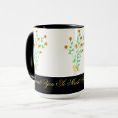 Design Merci tellement de café Mug (Devant gauche)